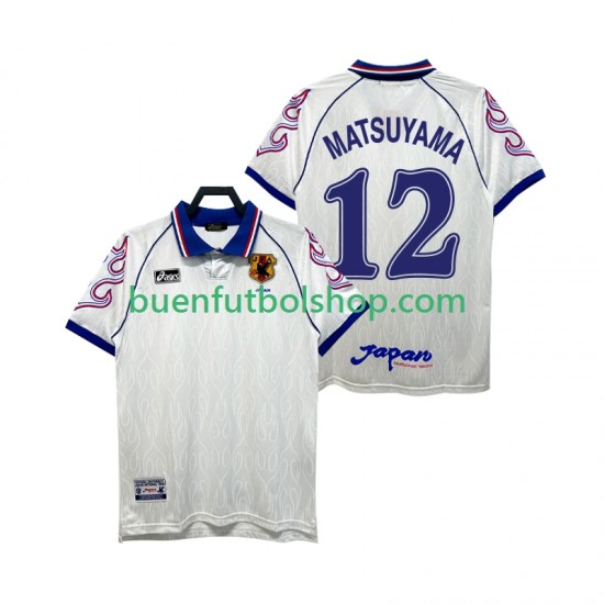 Camiseta de Fútbol Japón MATSUYAMA 12 Retro 1998 Segunda Equipación Manga Corta Hombre Camiseta de Fútbol Japón MATSUYAMA 12 Retro 1998 Segunda Equipación Manga Corta Hombre