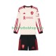 Camiseta de Fútbol Liverpool 2025-2026 Segunda Equipación Manga Larga Niño