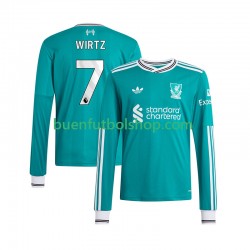 Camiseta de Fútbol Liverpool Florian Wirtz 7 2025-2026 Tercera Equipación Manga Larga Hombre Camiseta de Fútbol Liverpool Florian Wirtz 7 2025-2026 Tercera Equipación Manga Larga Hombre