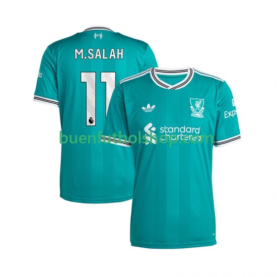Camiseta de Fútbol Liverpool Mohamed Salah 11 2025-2026 Tercera Equipación Manga Corta Hombre
