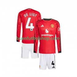 Camiseta de Fútbol Liverpool Virgil van Dijk 4 2025-2026 Primera Equipación Manga Larga Niño