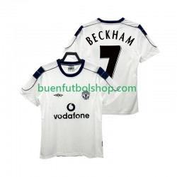 Camiseta de Fútbol Manchester United BECKHAM 7 Retro 2000 2001 Segunda Equipación Manga Corta Hombre Camiseta de Fútbol Manchester United BECKHAM 7 Retro 2000 2001 Segunda Equipación Manga Corta Hombre