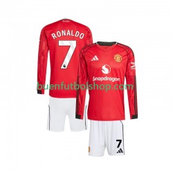 Camiseta de Fútbol Manchester United Cristiano Ronaldo 7 2025-2026 Primera Equipación Manga Larga Niño Camiseta de Fútbol Manchester United Cristiano Ronaldo 7 2025-2026 Primera Equipación Manga Larga Niño