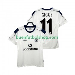 Camiseta de Fútbol Manchester United GIGGS 11 Retro 2000 2001 Segunda Equipación Manga Corta Hombre Camiseta de Fútbol Manchester United GIGGS 11 Retro 2000 2001 Segunda Equipación Manga Corta Hombre