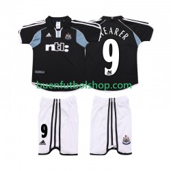 Camiseta de Fútbol Newcastle United SHEARER 9 Retro 2000 2001 Segunda Equipación Manga Corta Niño
