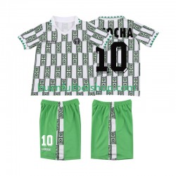 Camiseta de Fútbol Nigeria OKOCHA 10 Retro 1994 Segunda Equipación Manga Corta Niño Camiseta de Fútbol Nigeria OKOCHA 10 Retro 1994 Segunda Equipación Manga Corta Niño