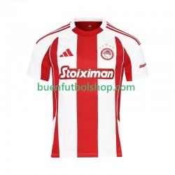 Camiseta de Fútbol Olympiacos 2025-2026 Primera Equipación Manga Corta Hombre