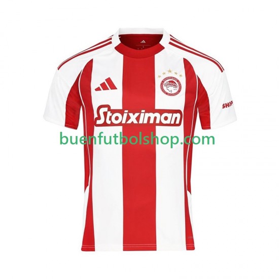 Camiseta de Fútbol Olympiacos 2025-2026 Primera Equipación Manga Corta Hombre
