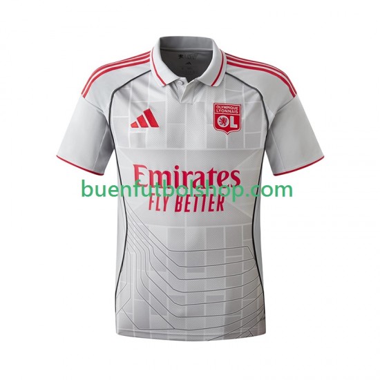 Camiseta de Fútbol Olympique de Lyon 2025-2026 Tercera Equipación Manga Corta Hombre Camiseta de Fútbol Olympique de Lyon 2025-2026 Tercera Equipación Manga Corta Hombre