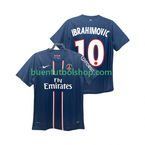 Camiseta de Fútbol Paris Saint-Germain IBRAHIMOVIC 10 Retro 2012 2013 Primera Equipación Manga Corta Hombre