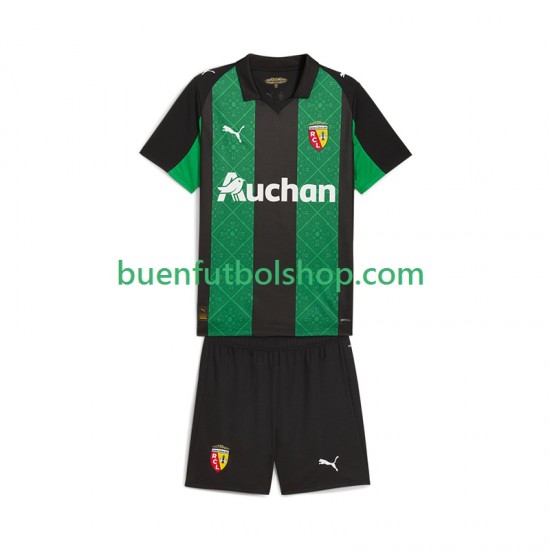 Camiseta de Fútbol RC Lens 2025-2026 Segunda Equipación Manga Corta Niño