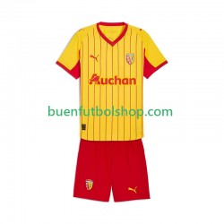 Camiseta de Fútbol RC Lens 2025-2026 Primera Equipación Manga Corta Niño