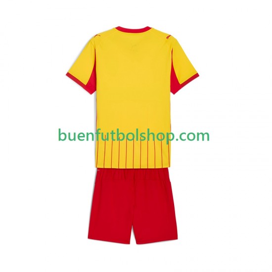 Camiseta de Fútbol RC Lens 2025-2026 Primera Equipación Manga Corta Niño