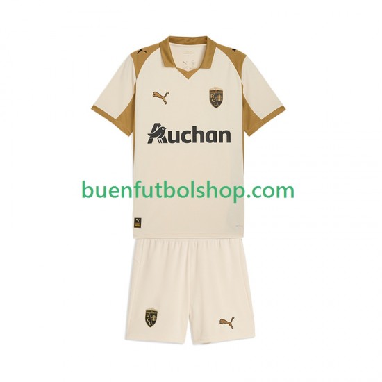 Camiseta de Fútbol RC Lens 2025-2026 Tercera Equipación Manga Corta Niño