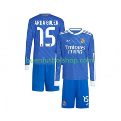 Camiseta de Fútbol Real Madrid Arda Guler 15 2025-2026 Tercera Equipación Manga Larga Niño Camiseta de Fútbol Real Madrid Arda Guler 15 2025-2026 Tercera Equipación Manga Larga Niño