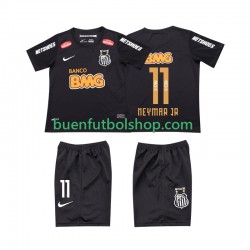 Camiseta de Fútbol Santos NEYMAR JR 11 Retro Classic 2012 2013 Segunda Equipación Manga Corta Niño