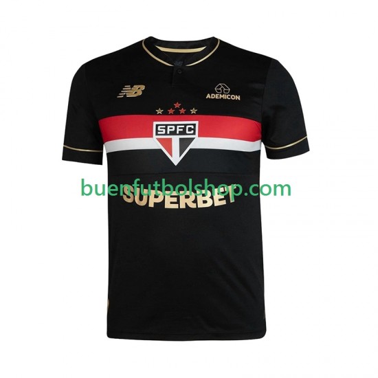 Camiseta de Fútbol Sao Paulo 2025-2026 Tercera Equipación Manga Corta Hombre