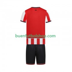 Camiseta de Fútbol Sheffield United 2025-2026 Primera Equipación Manga Corta Niño