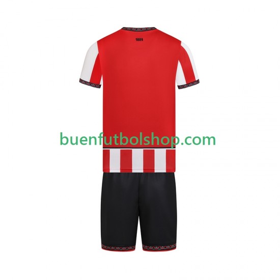 Camiseta de Fútbol Sheffield United 2025-2026 Primera Equipación Manga Corta Niño
