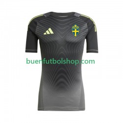 Camiseta de Fútbol Suecia Portero 2025-2026 Segunda Equipación Manga Corta Hombre Camiseta de Fútbol Suecia Portero 2025-2026 Segunda Equipación Manga Corta Hombre