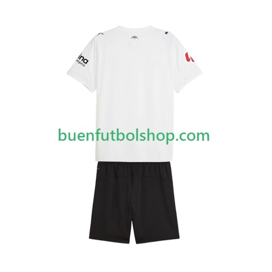 Camiseta de Fútbol Valencia CF 2025-2026 Primera Equipación Manga Corta Niño