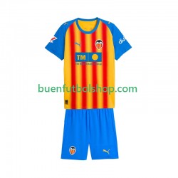 Camiseta de Fútbol Valencia CF 2025-2026 Tercera Equipación Manga Corta Niño