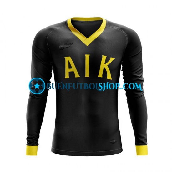 Camiseta de Fútbol AIK 100 Anniversary 2024 Primera Equipación Manga Larga Hombre