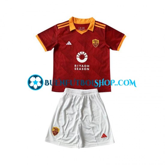 Camiseta de Fútbol AS Roma 2023-2024 Cuarta Equipación Manga Corta Niño