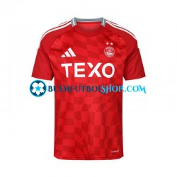 Camiseta de Fútbol Aberdeen 2024-2025 Primera Equipación Rojo Manga Corta Hombre Camiseta de Fútbol Aberdeen 2024-2025 Primera Equipación Rojo Manga Corta Hombre