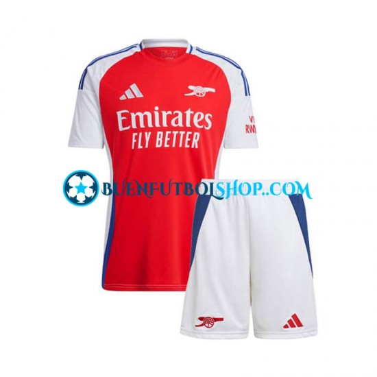 Camiseta de Fútbol Arsenal 2024-2025 Primera Equipación Rojo Manga Corta Niño