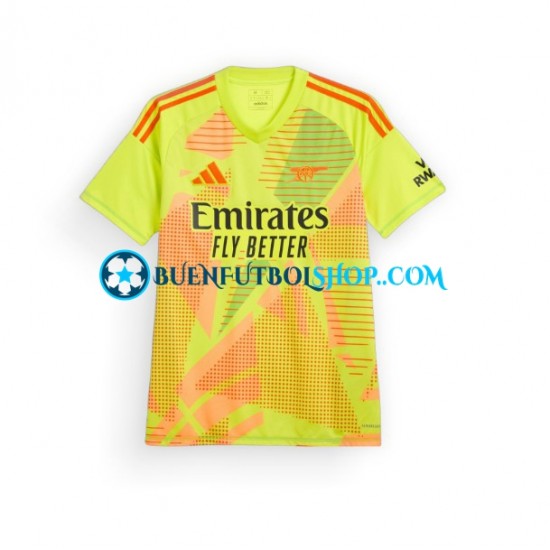 Camiseta de Fútbol Arsenal Portero 2024-2025 Primera Equipación Manga Corta Hombre