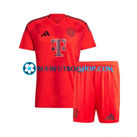 Camiseta de Fútbol Bayern de Múnich 2024-2025 Primera Equipación Rojo Manga Corta Niño