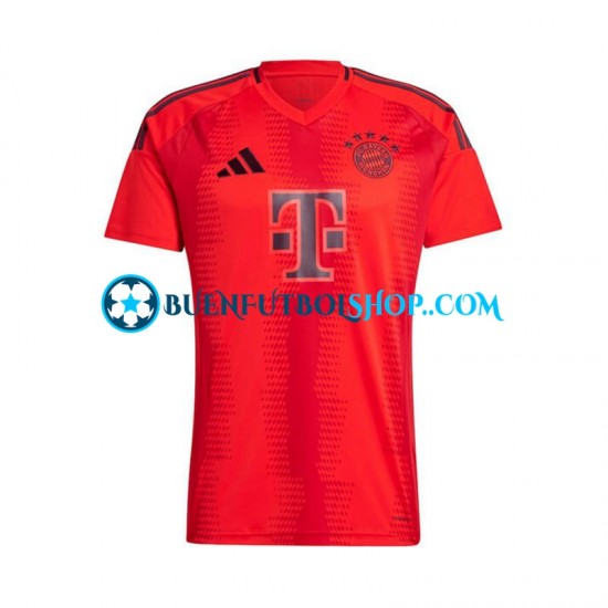 Camiseta de Fútbol Bayern de Múnich 2024-2025 Primera Equipación Rojo Manga Corta Hombre