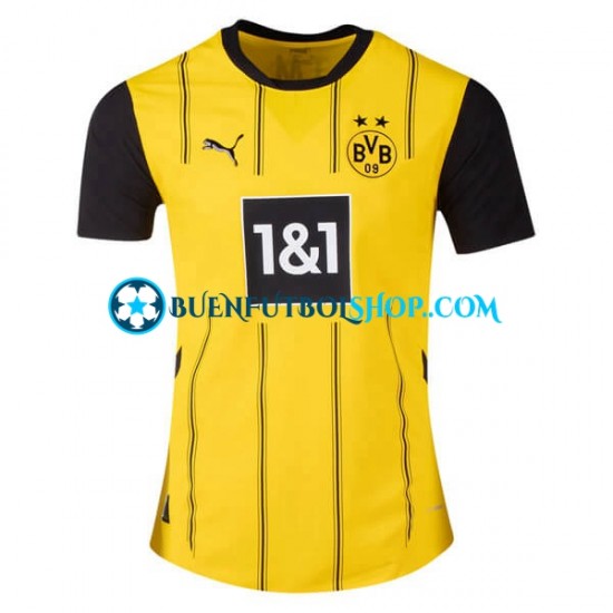 Camiseta de Fútbol Borussia Dortmund 2024-2025 Primera Equipación Manga Corta Hombre