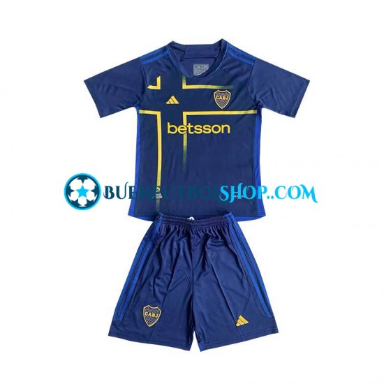 Camiseta de Fútbol CA Boca Juniors 2024 Tercera Equipación Manga Corta Niño