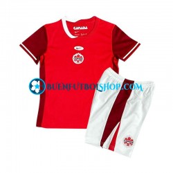 Camiseta de Fútbol Canadá 2024 Primera Equipación Manga Corta Niño Camiseta de Fútbol Canadá 2024 Primera Equipación Manga Corta Niño