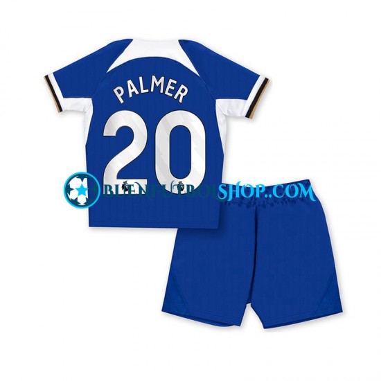 Camiseta de Fútbol Chelsea Cole Palmer 20 2023-2024 Primera Equipación Azul Manga Corta Niño