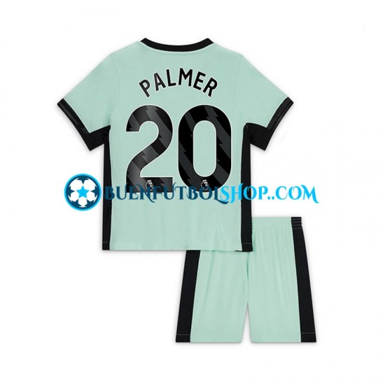 Camiseta de Fútbol Chelsea Cole Palmer 20 2023-2024 Tercera Equipación Manga Corta Niño