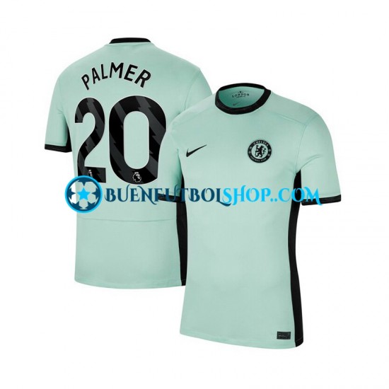 Camiseta de Fútbol Chelsea Cole Palmer 20 2023-2024 Tercera Equipación Manga Corta Hombre