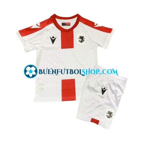 Camiseta de Fútbol Georgia 2024 Primera Equipación Manga Corta Niño