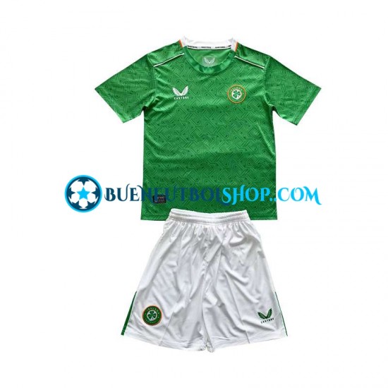 Camiseta de Fútbol Irlanda 2024 Primera Equipación Manga Corta Niño