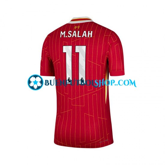 Camiseta de Fútbol Liverpool Mohamed Salah 11 2024-2025 Primera Equipación Rojo Manga Corta Hombre