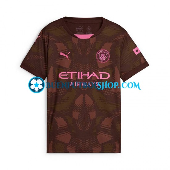 Camiseta de Fútbol Manchester City Portero 2024-2025 Primera Equipación Manga Corta Hombre