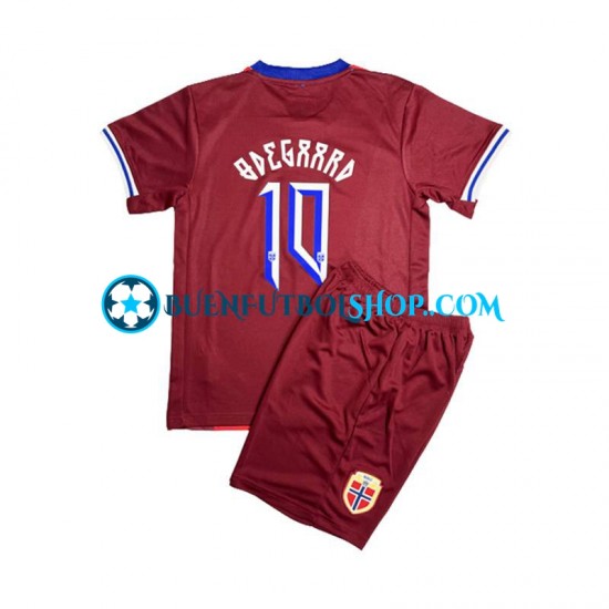 Camiseta de Fútbol Noruega Martin Odegaard 8 2024 Primera Equipación Manga Corta Niño