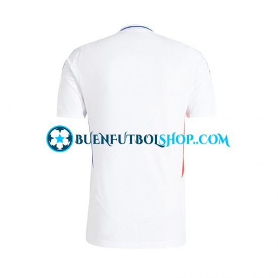 Camiseta de Fútbol Olympique de Lyon 2024-2025 Primera Equipación Blanco Manga Corta Hombre