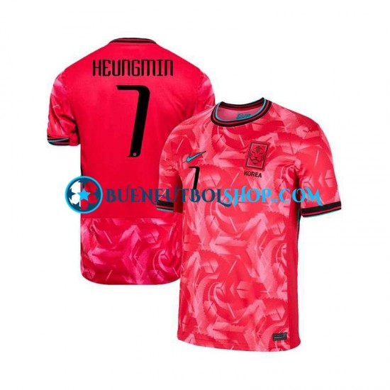 Camiseta de Fútbol Corea Del Sur Heungmin 7 2024 Primera Equipación Manga Corta Hombre