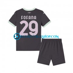 Camiseta de Fútbol AC Milan Fofana 29 2024-2025 Tercera Equipación Manga Corta Niño