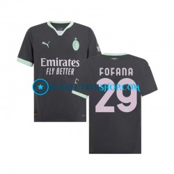 Camiseta de Fútbol AC Milan Fofana 29 2024-2025 Tercera Equipación Manga Corta Hombre Camiseta de Fútbol AC Milan Fofana 29 2024-2025 Tercera Equipación Manga Corta Hombre