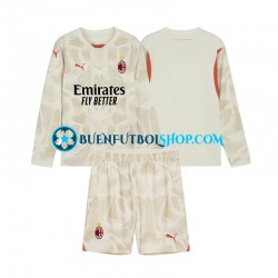 Camiseta de Fútbol AC Milan Portero 2024-2025 Tercera Equipación Manga Larga Niño Camiseta de Fútbol AC Milan Portero 2024-2025 Tercera Equipación Manga Larga Niño