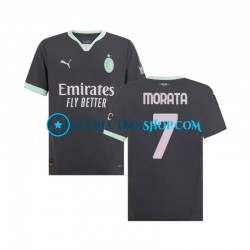 Camiseta de Fútbol AC Milan Morata 7 2024-2025 Tercera Equipación Manga Corta Hombre Camiseta de Fútbol AC Milan Morata 7 2024-2025 Tercera Equipación Manga Corta Hombre